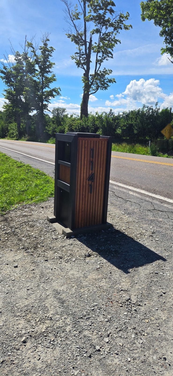 Custom mailbox finish and color options for an HOA community standard