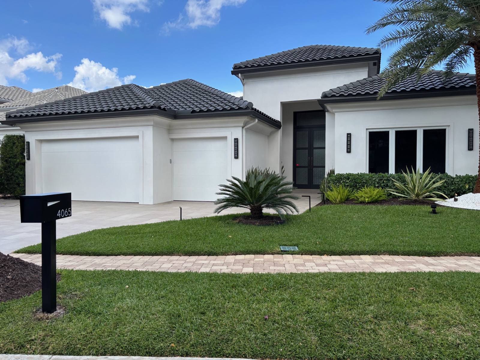 An approved mailbox mockup and spec sheet used for HOA board and ARC review